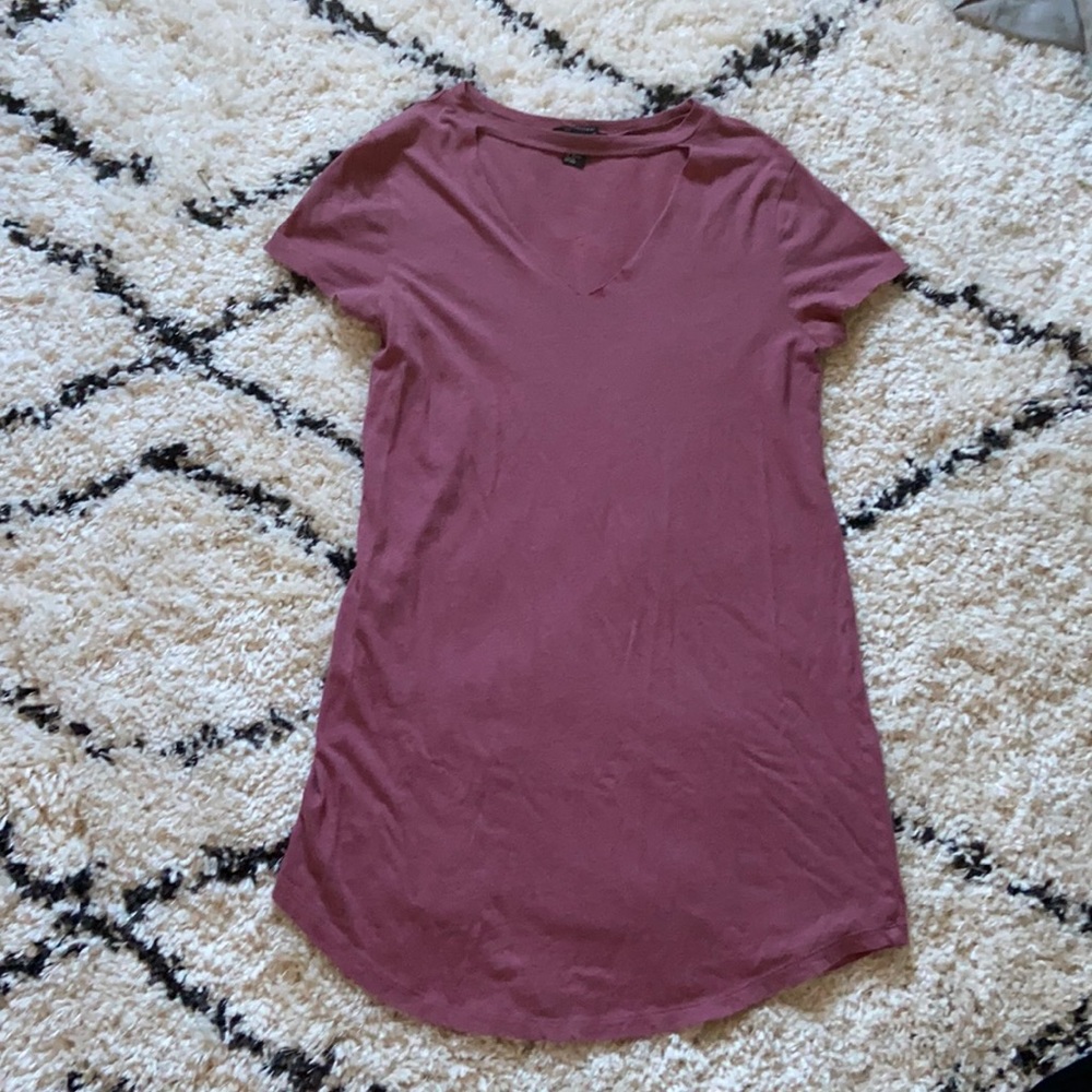 Pink t shirt dress